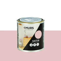 Outlet Peinture Peinture bouton de rose Satiné 0,5 L - 4MURS Peintures