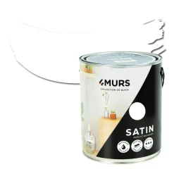 New Peinture Peinture blanc Satiné 2,5 L - 4MURS Peintures