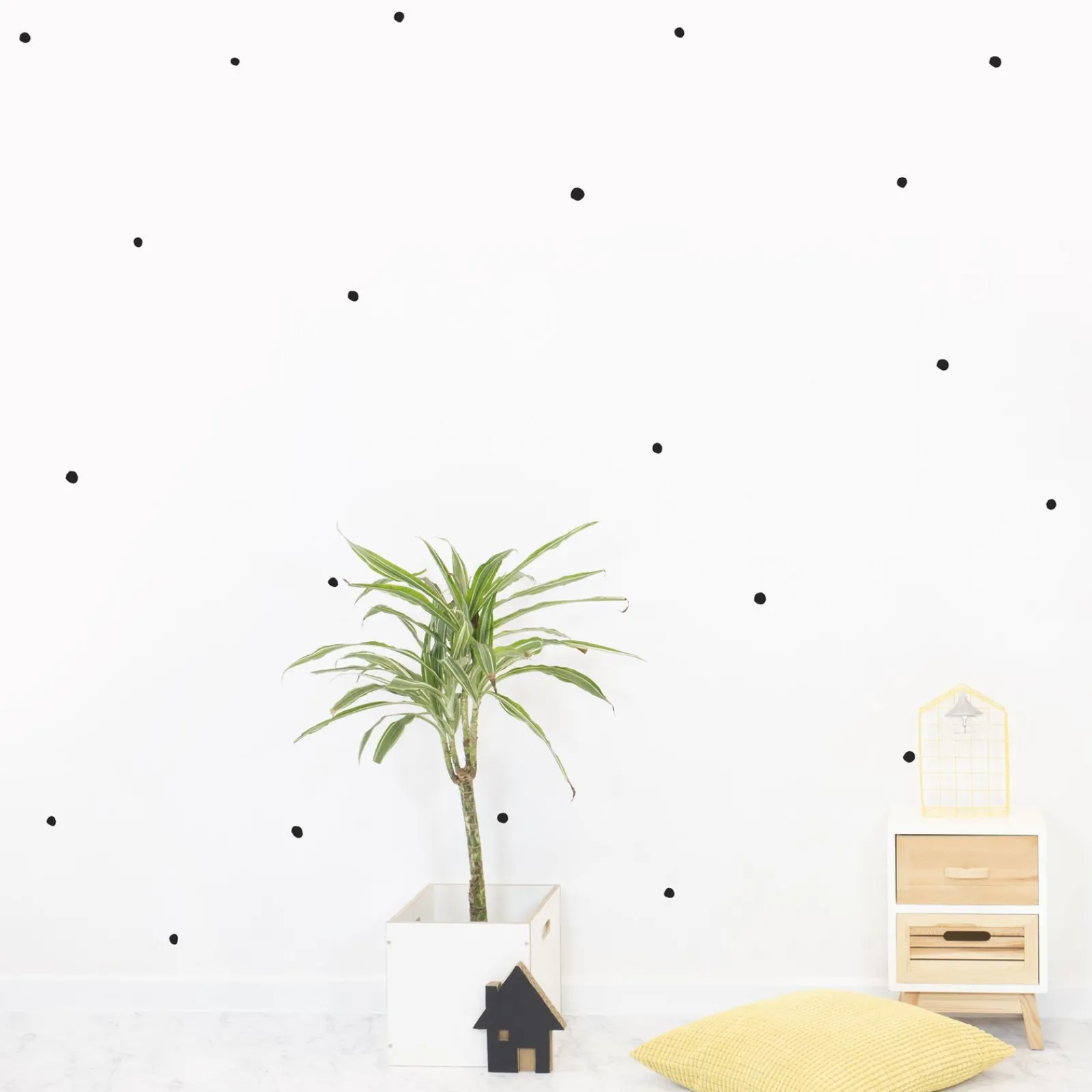Outlet Sticker POLKA DOTS coloris noir - 4MURS Enfant Déco Murale Enfant|Objets Muraux