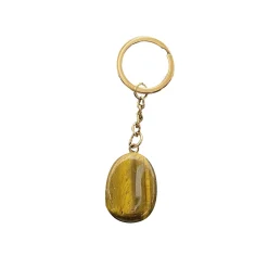 Hot Lithothérapie PORTE CLÉS OEIL DE TIGRE brun - 4MURS Accessoires Mode