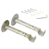 Clearance Support barre à rideau CERUSITE blanc / doré 1,9 cm de 16,5 à 23 cm Voilages, Vitrages, Stores Et Accessoires
