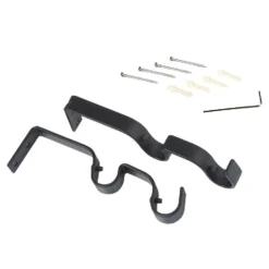 Outlet Support barre à rideau OBSIDIENNE noir 1,9 cm de 9,5 à 15,5 cm - 4MURS Voilages, Vitrages, Stores Et Accessoires
