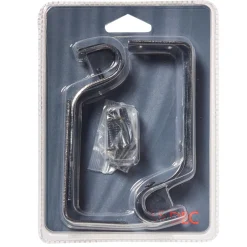 Clearance Support barre à rideau ONYX noir miroir 1,9 cm de 11,5 à 15,5 cm Voilages, Vitrages, Stores Et Accessoires