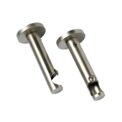 Outlet Support barre à rideau PYRITE nickel satin 1,9 cm 9,5 cm - 4MURS Voilages, Vitrages, Stores Et Accessoires