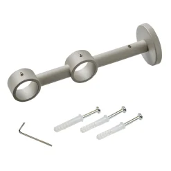 Hot Support barre à rideau VELOURS gris grainé 2,8 cm de 10,0 à 17,5 cm Voilages, Vitrages, Stores Et Accessoires