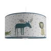 Clearance Suspension ANIMALS ON THE PLANET multicolore 19 x 39 cm - Enfant Déco Enfant|Luminaires Enfant
