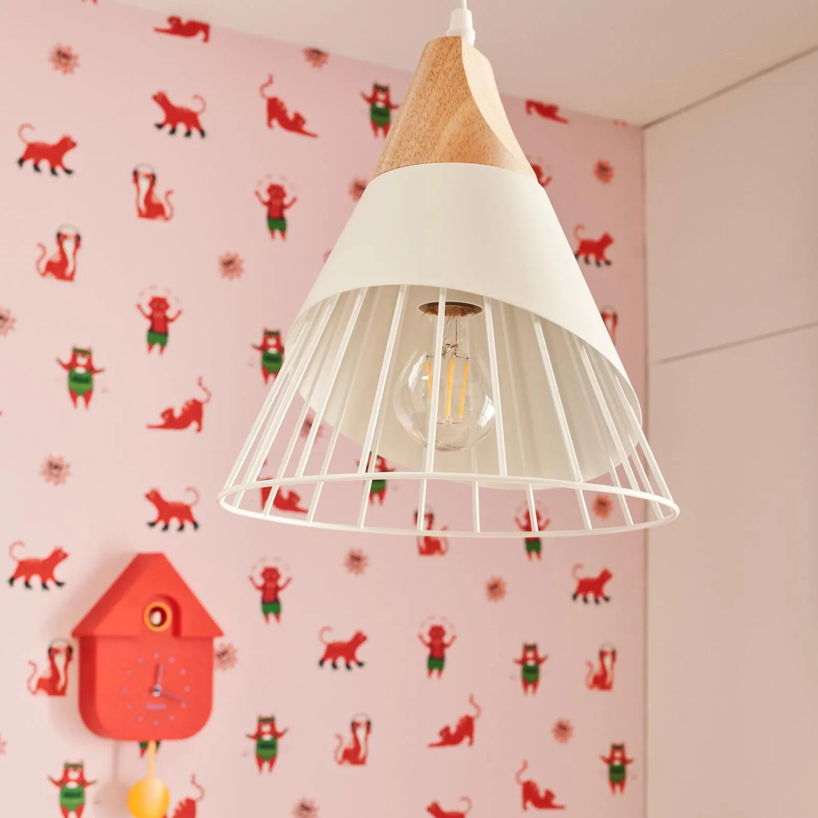 Online Suspension ARÈNE coloris blanc 29 x 25 cm - 4MURS Enfant Luminaires Enfant|Suspensions