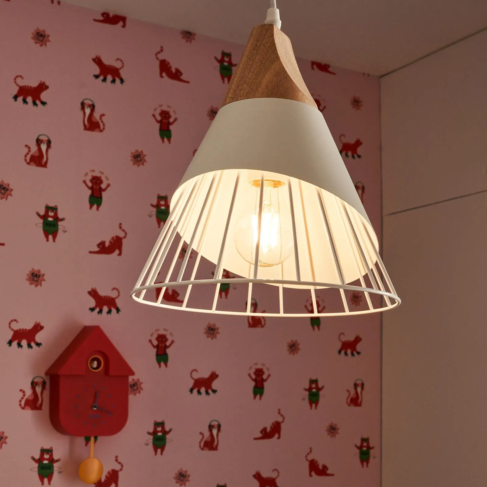 Online Suspension ARÈNE coloris blanc 29 x 25 cm - 4MURS Enfant Luminaires Enfant|Suspensions