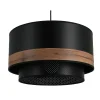 Best Suspension BACK UP coloris noir et bois 21 x 38 cm - 4MURS Suspensions