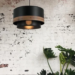 Best Suspension BACK UP coloris noir et bois 21 x 38 cm - 4MURS Suspensions