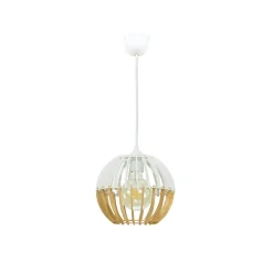 Outlet Suspension COBLENCE coloris blanc et naturel 18,5 x 21 cm - 4MURS Suspensions