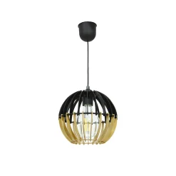 Outlet Suspension COBLENCE coloris noir et naturel 18,5 x 21 cm - 4MURS Suspensions