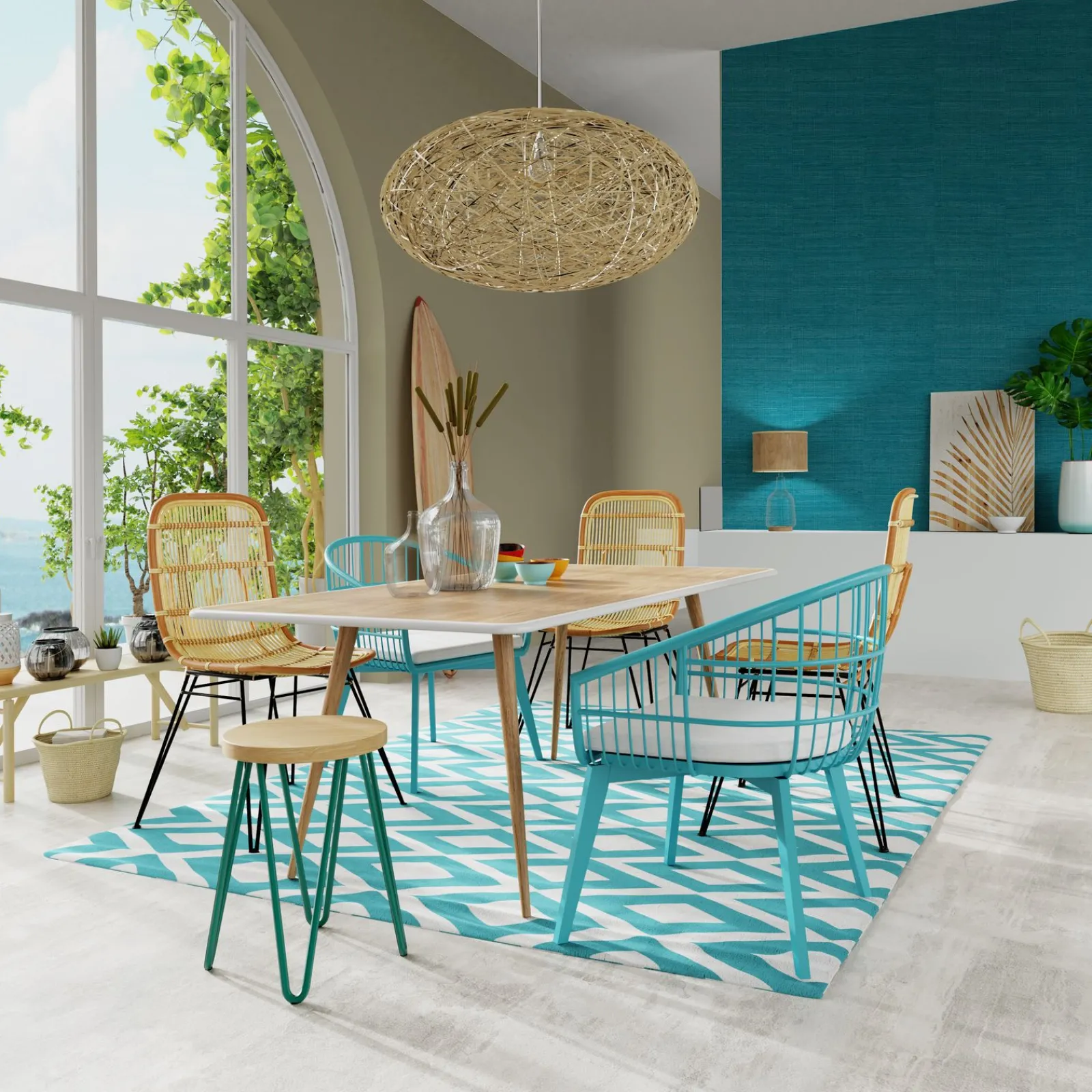 New Suspension COCON coloris sisal 20 x 45 cm - 4MURS Suspensions