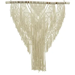 Clearance Suspension en macramé NAHUA coloris blanc - 4MURS Objets Muraux