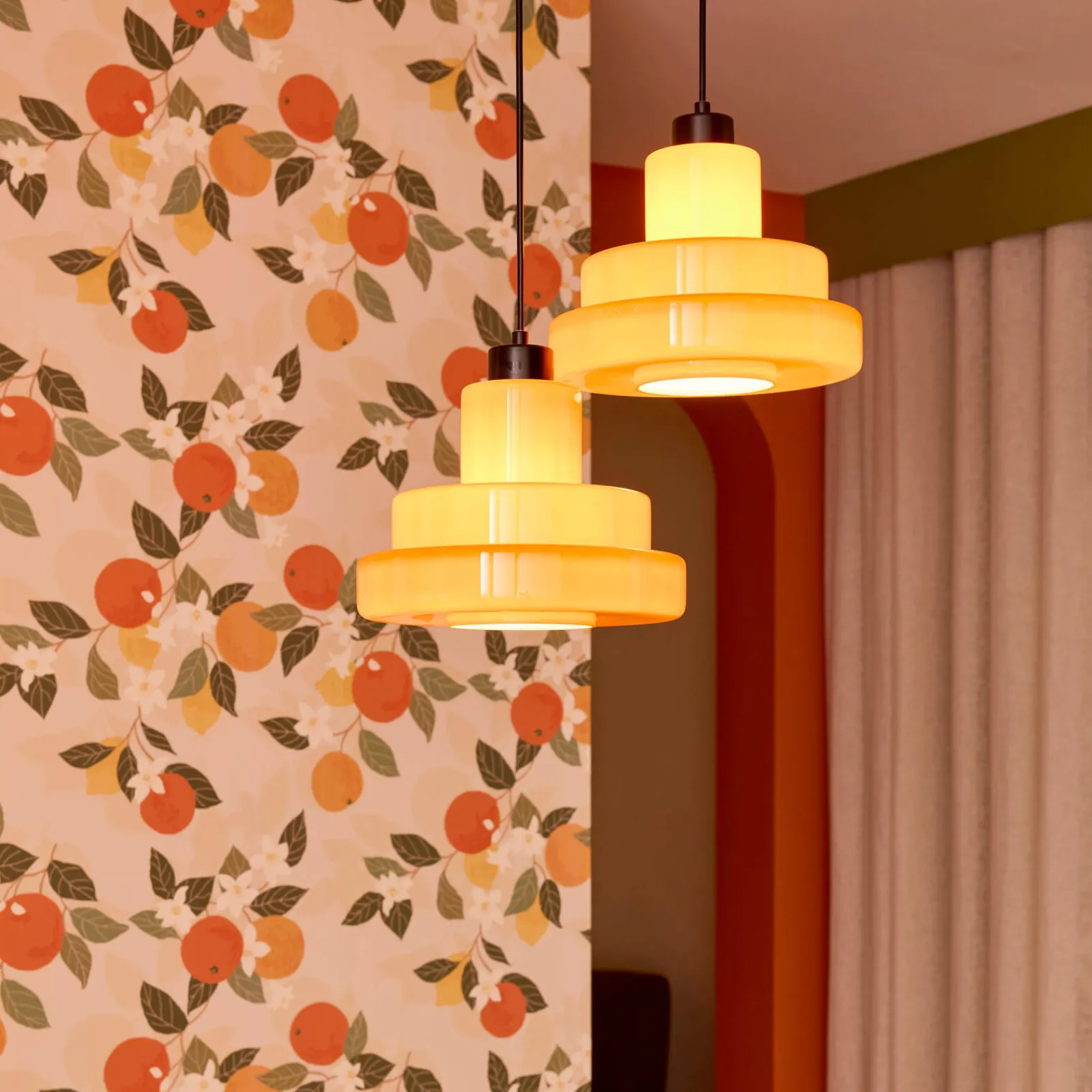 Hot Suspension FOZA coloris orange 20 x 27,5 cm - 4MURS Suspensions