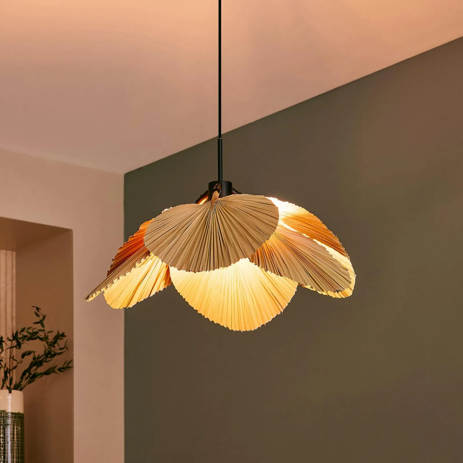 Discount Suspension HOAN coloris naturel 15 x 59 cm - 4MURS Suspensions