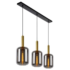 Discount Suspension JOANET transparent et doré 110 x 40 cm diamètre 40 cm Suspensions