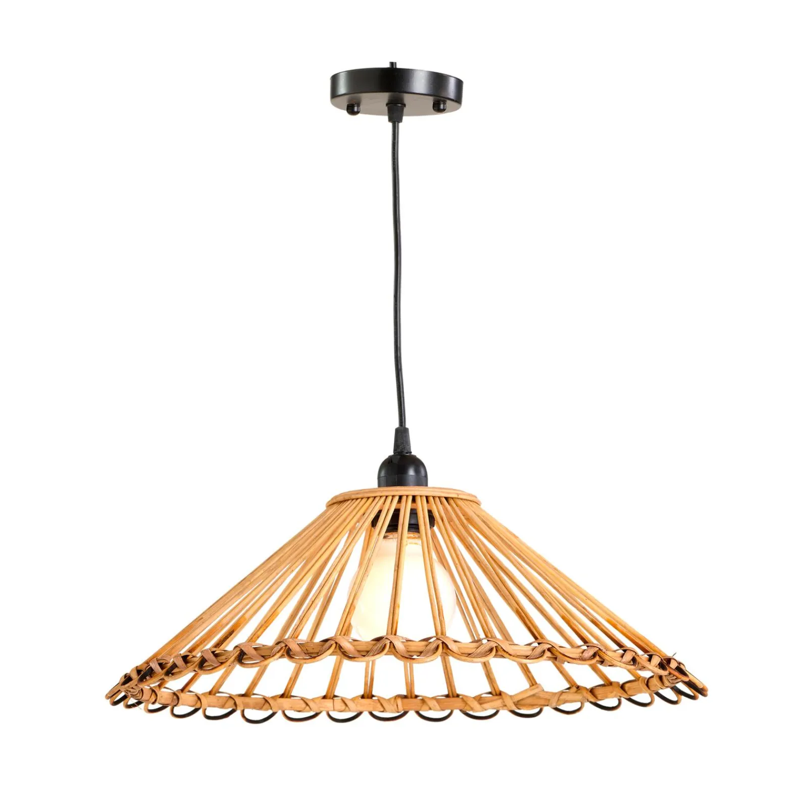 Hot Suspension MANILLE coloris bois 15,5 x 44 cm - 4MURS Suspensions