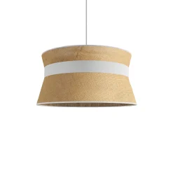 Outlet Suspension SANTIAGO coloris beige/blanc 19 x 38 cm - 4MURS Suspensions