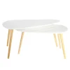 Sale Table basse JANSSON coloris blanc 39,5 x 39,5 cm - 4MURS Tables