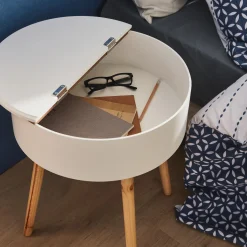 Hot Table d'appoint LOYD coloris blanc - 4MURS Tables