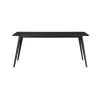 Outlet Table de salle à manger ANGOR coloris noir 90 x 180 cm - 4MURS Tables