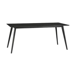 Outlet Table de salle à manger ANGOR coloris noir 90 x 180 cm - 4MURS Tables