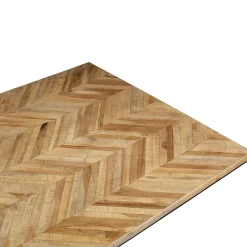 Outlet Table de salle à manger FARROW Teck naturel 100 x 220 cm - Tables