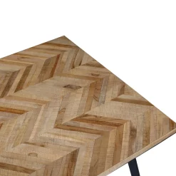 Discount Table de salle à manger FARROW Teck naturel 90 x 150 cm - Tables