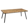Hot Table de salle à manger FARROW Teck naturel 90 x 180 cm - Tables
