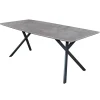 Sale Table de salle à manger LOVA coloris gris béton 160 x 90 cm - 4MURS Tables