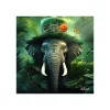 Hot Tableau BINET ELÉPHANT FANTASTIQUE coloris noir - 4MURS Tableaux Et Affiches