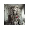 Online Tableau BINET LION LUXURY coloris noir - 4MURS Tableaux Et Affiches
