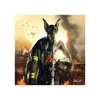 Discount Tableau BINET POMPIER DOBERMANN coloris noir - 4MURS Tableaux Et Affiches