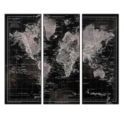 Sale Tableau en verre OLD MAP coloris noir - 4MURS Tableaux Et Affiches