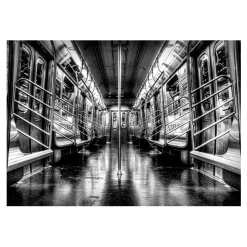 Sale Tableau en verre UNDERGROUND coloris noir - 4MURS Tableaux Et Affiches