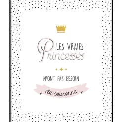 Sale Tableau PRINCESSE coloris blanc - 4MURS Enfant Déco Murale Enfant|Tableaux Et Affiches
