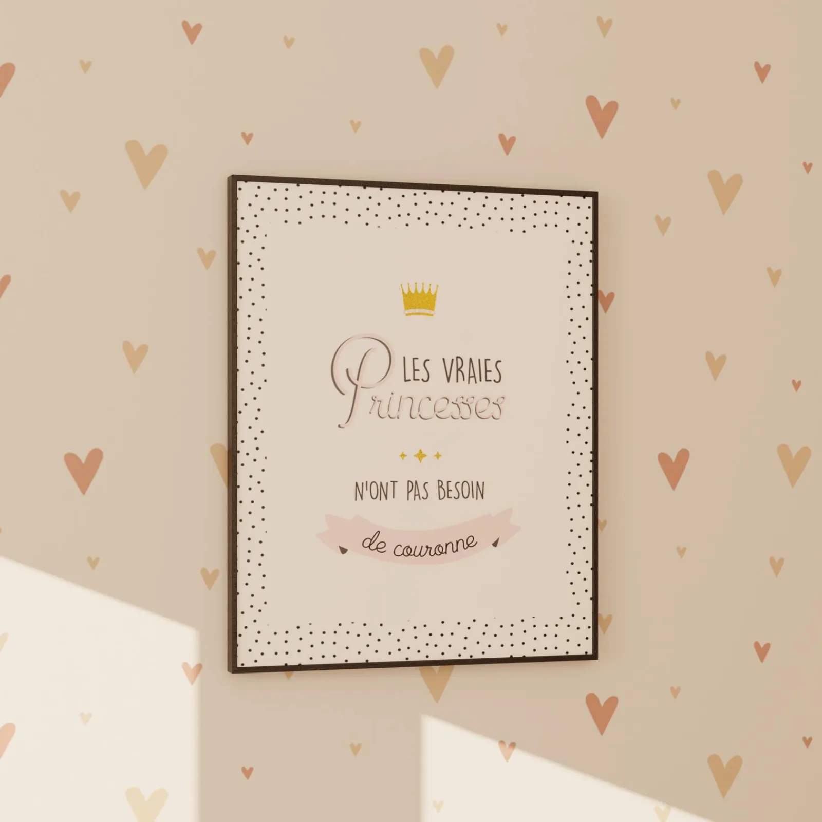 Sale Tableau PRINCESSE coloris blanc - 4MURS Enfant Déco Murale Enfant|Tableaux Et Affiches