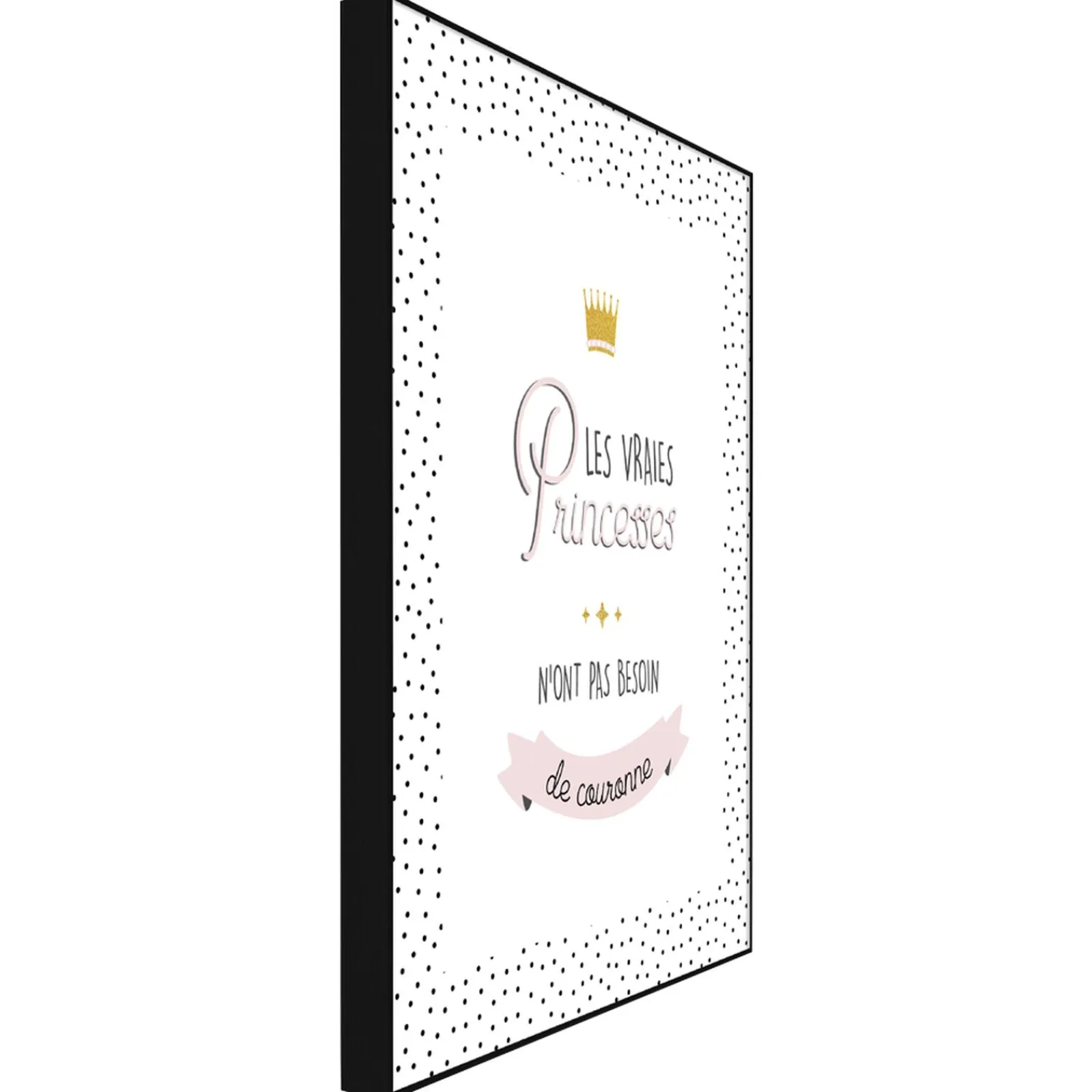 Sale Tableau PRINCESSE coloris blanc - 4MURS Enfant Déco Murale Enfant|Tableaux Et Affiches