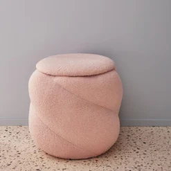 Outlet Tabouret ALTHEA coloris rose - 4MURS Chaises Et Tabourets