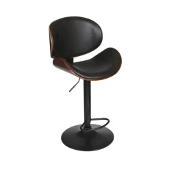 Clearance Tabouret de bar AZAD coloris noyer - 4MURS Chaises Et Tabourets