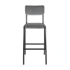 Clearance Tabouret de bar TALYA coloris gris - 4MURS Chaises Et Tabourets