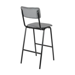 Clearance Tabouret de bar TALYA coloris gris - 4MURS Chaises Et Tabourets