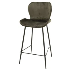Sale Tabouret de plan de travail TOBY coloris gris foncé - 4MURS Chaises Et Tabourets