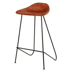 Best Tabouret de plan de travail DAVIS coloris cuir - 4MURS Chaises Et Tabourets