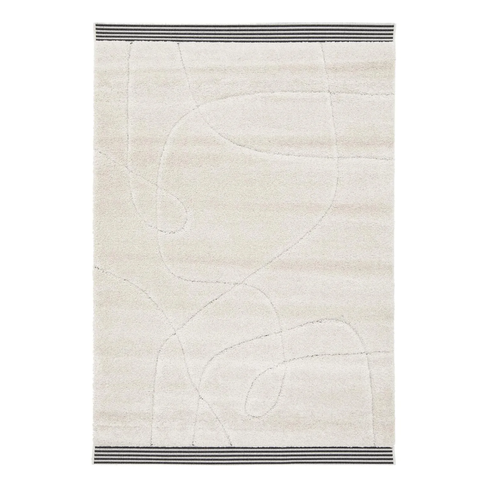 Sale Tapis ARA coloris blanc cassé/noir 200 x 290 cm - 4MURS Tapis