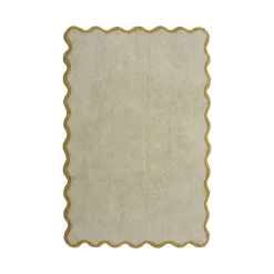 Discount Tapis BLOOM coloris ivoire/moutarde 120 x 170 cm - 4MURS Tapis