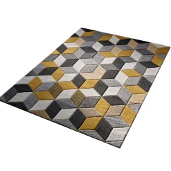 Discount Tapis EZIO coloris jaune 150 x 200 cm - 4MURS Tapis
