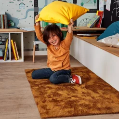 Discount Tapis FEEL coloris jaune 80 x 150 cm - 4MURS Enfant Textile De Maison Enfant|Tapis