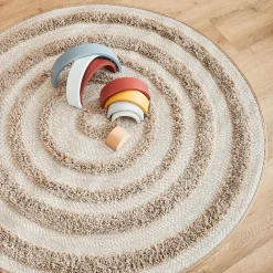Hot Tapis JONAS coloris beige naturel - 4MURS Enfant Textile De Maison Enfant|Tapis